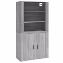 vidaXL Highboard Engineered Wood Sideboard Home Storage Cabinet Multi Colours - grey sonoma
