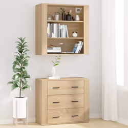 vidaXL Highboard Engineered Wood Sideboard Storage Cupboard Multi Colours - sonoma oak