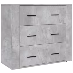 vidaXL Highboard Engineered Wood Sideboard Storage Cupboard Multi Colours - concrete grey - Additional view 6