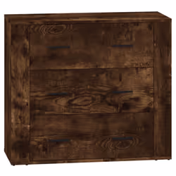 vidaXL 2x Sideboards Engineered Wood Cupboard Storage Cabinet Multi Colours - smoked oak - Additional view 5