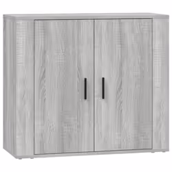 vidaXL 3x Sideboards Engineered Wood Cupboard Storage Cabinet Multi Colours - grey sonoma - Additional view 6