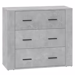 vidaXL 3x Sideboards Engineered Wood Cupboard Storage Cabinet Multi Colours - concrete grey - Additional view 6