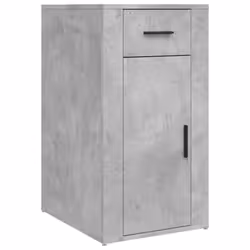 vidaXL Desk with Cabinet Engineered Wood Laptop Table Office Multi Colours - concrete grey - Additional view 5