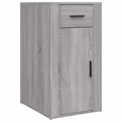 vidaXL Desk with Cabinet Engineered Wood Laptop Table Office Multi Colours - grey sonoma - Additional view 5
