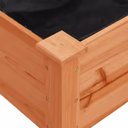 vidaXL Planter Plant Pot with Liner Raised Bed Flower Pot Grey Solid Wood Fir - brown, 161 x 45 x 76 cm - Additional view 6