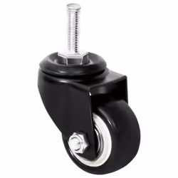 vidaXL Wheels Slide Wheels for Planter Slides with Brake 4 pcs Black Iron