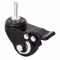 vidaXL Wheels Slide Wheels for Planter Slides with Brake 4 pcs Black Iron - Additional view 5