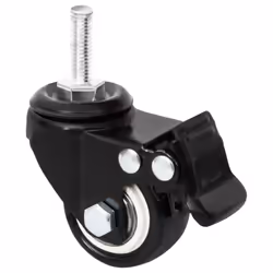 vidaXL Wheels Slide Wheels for Planter Slides with Brake 4 pcs Black Iron - Additional view 8