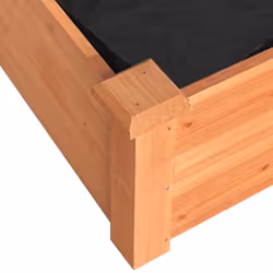 vidaXL Garden Raised Bed Planter with Liner Plant Flower Bed Solid Wood Pine - brown, 240 x 45 x 25 cm - Additional view 6