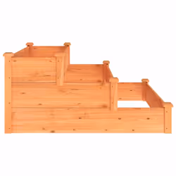 vidaXL Garden Raised Bed Outdoor Raised Planter Pot Flower Bed Solid Wood Fir - brown - Additional view 4