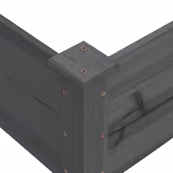 vidaXL Garden Raised Bed Outdoor Raised Planter Pot Flower Bed Solid Wood Fir - grey - Additional view 5