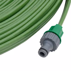 vidaXL 3-Tube Sprinkler Hose Flexible Pipe Hose Pipe Water Hose Green PVC - 7.5 m