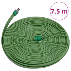 vidaXL 3-Tube Sprinkler Hose Flexible Pipe Hose Pipe Water Hose Green PVC - 7.5 m