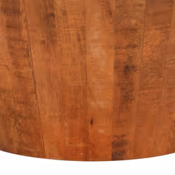 vidaXL Round Coffee Table Side End Table Sofa Table Solid Rough Wood Mango - Additional view 4