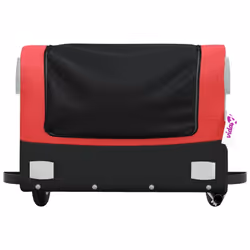 vidaXL Bike Cargo Trailer Bike Cart Bicycle Cargo Trailer Bike Wagon Iron - red, 122 x 52.5 x 42.5 cm - Additional view 5
