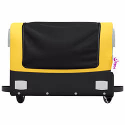 vidaXL Bike Cargo Trailer Bike Cart Bicycle Cargo Trailer Bike Wagon Iron - yellow, 122 x 52.5 x 42.5 cm - Additional view 5
