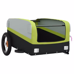 vidaXL Bike Cargo Trailer Bike Cart Bicycle Cargo Trailer Bike Wagon Iron - green, 122 x 52.5 x 42.5 cm - Additional view 4