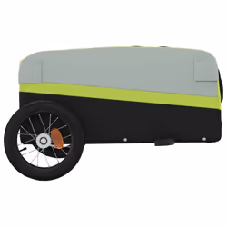 vidaXL Bike Cargo Trailer Bike Cart Bicycle Cargo Trailer Bike Wagon Iron - green, 122 x 52.5 x 42.5 cm - Additional view 6