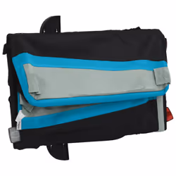 vidaXL Bike Cargo Trailer Bike Cart Bicycle Cargo Trailer Bike Wagon Iron - blue, 126 x 63 x 50 cm - Additional view 8