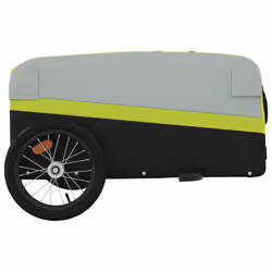 vidaXL Bike Cargo Trailer Bike Cart Bicycle Cargo Trailer Bike Wagon Iron - green, 126 x 63 x 50 cm - Additional view 6