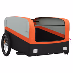 vidaXL Bike Cargo Trailer Bike Cart Bicycle Cargo Trailer Bike Wagon Iron - orange, 137 x 69 x 59 cm - Additional view 4