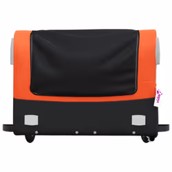 vidaXL Bike Cargo Trailer Bike Cart Bicycle Cargo Trailer Bike Wagon Iron - orange, 137 x 69 x 59 cm - Additional view 5