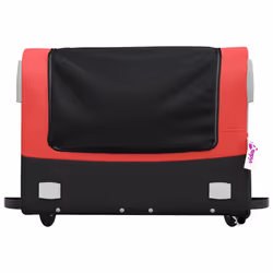 vidaXL Bike Cargo Trailer Bike Cart Bicycle Cargo Trailer Bike Wagon Iron - red, 137 x 69 x 59 cm - Additional view 5