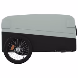 vidaXL Bike Cargo Trailer Bike Cart Bicycle Cargo Trailer Bike Wagon Iron - grey - Additional view 6