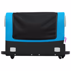 vidaXL Bike Cargo Trailer Bike Cart Bicycle Cargo Trailer Bike Wagon Iron - blue, 137 x 69 x 59 cm - Additional view 5