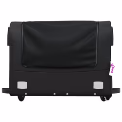 vidaXL Bike Cargo Trailer Bike Cart Bicycle Cargo Trailer Bike Wagon Iron - black, 137 x 69 x 59 cm - Additional view 5