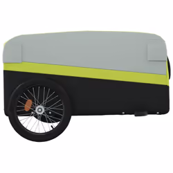 vidaXL Bike Cargo Trailer Bike Cart Bicycle Cargo Trailer Bike Wagon Iron - green, 137 x 69 x 59 cm - Additional view 6