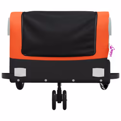 vidaXL Bike Cargo Trailer Bike Cart Bicycle Cargo Trailer Bike Wagon Iron - orange, 122 x 53 x 53 cm - Additional view 5