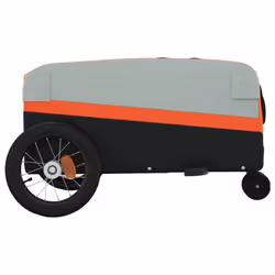 vidaXL Bike Cargo Trailer Bike Cart Bicycle Cargo Trailer Bike Wagon Iron - orange, 122 x 53 x 53 cm - Additional view 6