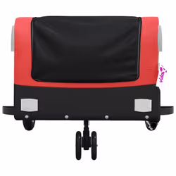 vidaXL Bike Cargo Trailer Bike Cart Bicycle Cargo Trailer Bike Wagon Iron - red, 122 x 53 x 53 cm - Additional view 5