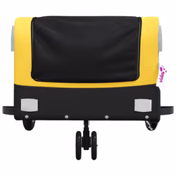 vidaXL Bike Cargo Trailer Bike Cart Bicycle Cargo Trailer Bike Wagon Iron - yellow, 122 x 53 x 53 cm - Additional view 5