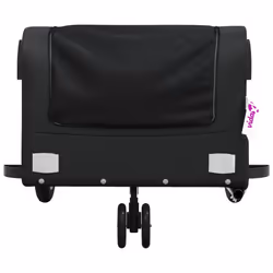 vidaXL Bike Cargo Trailer Bike Cart Bicycle Cargo Trailer Bike Wagon Iron - black, 122 x 53 x 53 cm - Additional view 5