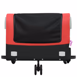 vidaXL Bike Cargo Trailer Bike Cart Bicycle Cargo Trailer Bike Wagon Iron - red, 126 x 63 x 51 cm - Additional view 5