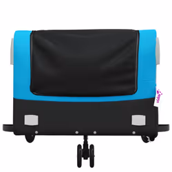 vidaXL Bike Cargo Trailer Bike Cart Bicycle Cargo Trailer Bike Wagon Iron - blue, 126 x 63 x 51 cm - Additional view 5