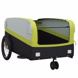 vidaXL Bike Cargo Trailer Bike Cart Bicycle Cargo Trailer Bike Wagon Iron - green - Additional view 4