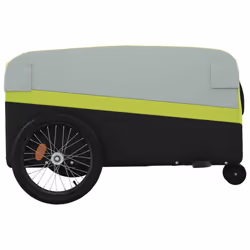 vidaXL Bike Cargo Trailer Bike Cart Bicycle Cargo Trailer Bike Wagon Iron - green - Additional view 6