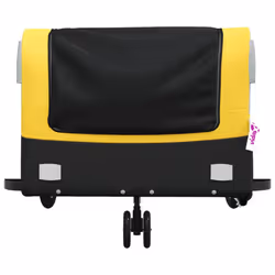 vidaXL Bike Cargo Trailer Bike Cart Bicycle Cargo Trailer Bike Wagon Iron - yellow, 138 x 69 x 58 cm - Additional view 5