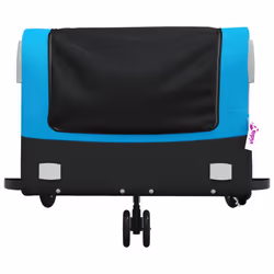 vidaXL Bike Cargo Trailer Bike Cart Bicycle Cargo Trailer Bike Wagon Iron - blue, 138 x 69 x 58 cm - Additional view 5