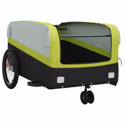 vidaXL Bike Cargo Trailer Bike Cart Bicycle Cargo Trailer Bike Wagon Iron - green, 138 x 69 x 58 cm - Additional view 4