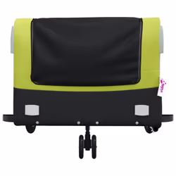 vidaXL Bike Cargo Trailer Bike Cart Bicycle Cargo Trailer Bike Wagon Iron - green, 138 x 69 x 58 cm - Additional view 5