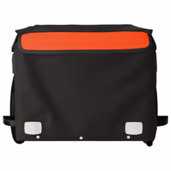 vidaXL Bike Cargo Trailer Bike Carriage Bicycle Wagon Trailer with Flag Iron - orange - Additional view 5