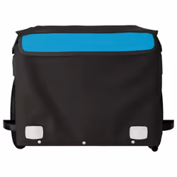 vidaXL Bike Cargo Trailer Bike Carriage Bicycle Wagon Trailer with Flag Iron - blue, 120 x 54 x 44 cm - Additional view 5