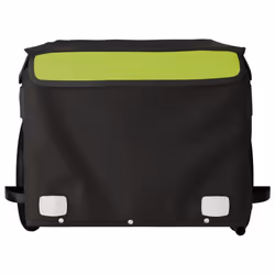 vidaXL Bike Cargo Trailer Bike Carriage Bicycle Wagon Trailer with Flag Iron - green - Additional view 5