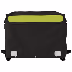 vidaXL Bike Cargo Trailer Bike Carriage Bicycle Wagon Trailer with Flag Iron - green, 124 x 62.5 x 52 cm - Additional view 4