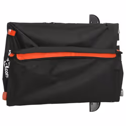 vidaXL Bike Cargo Trailer Bike Carriage Bicycle Wagon Trailer with Flag Iron - orange, 130 x 69 x 59 cm - Additional view 8