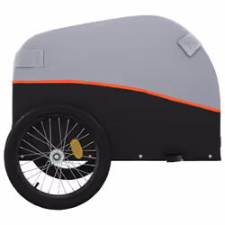 vidaXL Bike Cargo Trailer Bike Cart Bicycle Cargo Trailer Bike Wagon Iron - orange, 123 x 52 x 53 cm - Additional view 6